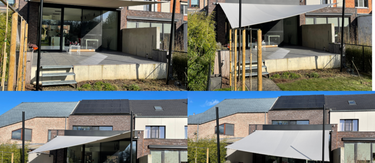 Zonnezeil hoogte verstelbaar voor elk terras
